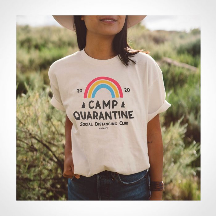 Wondery Limited Edition Camp Quarantine Social Distancing Tee